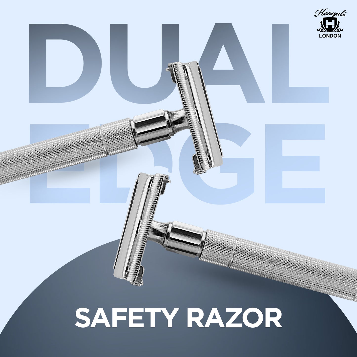 Haryali's Butterfly Safety Razor - Steel Handle