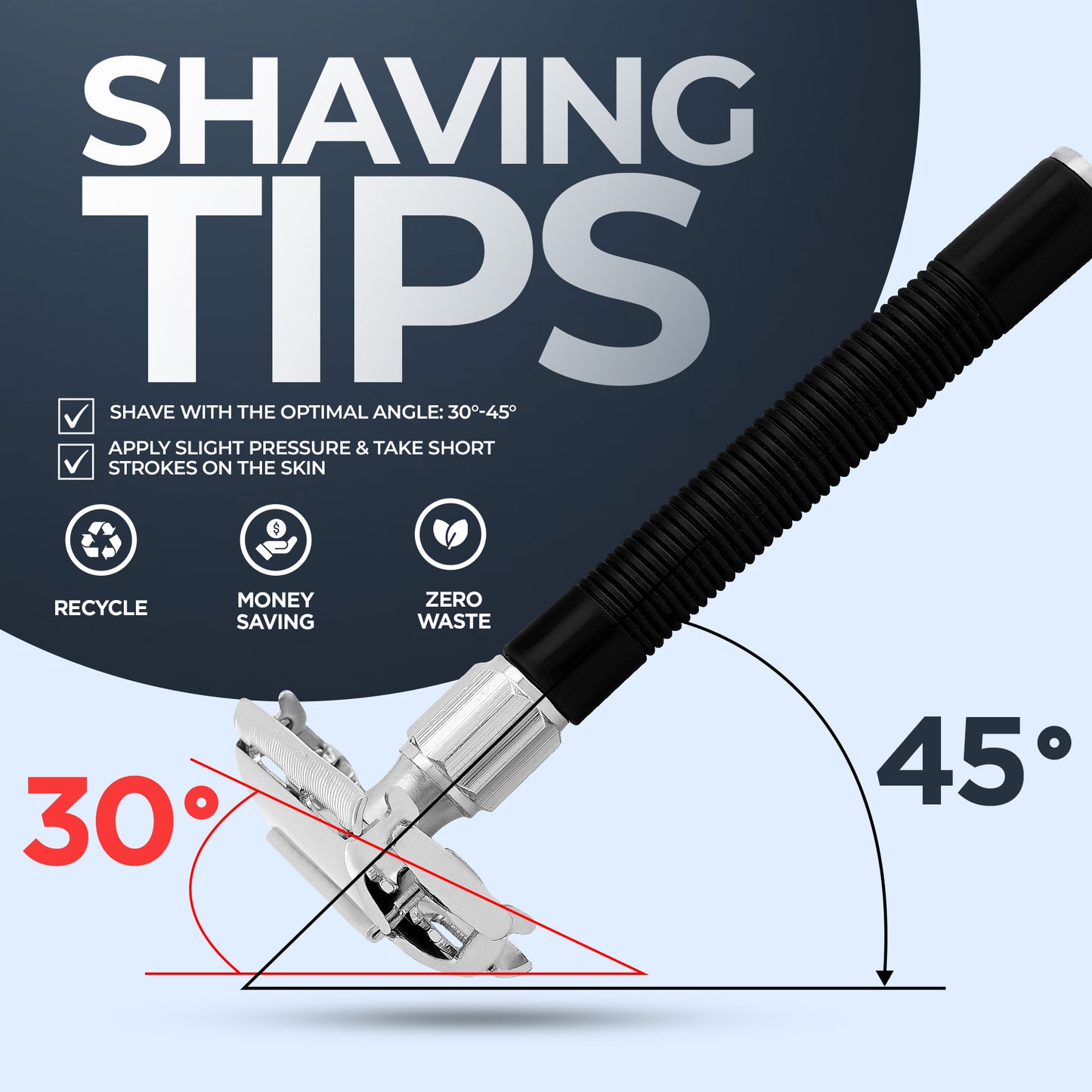 Haryali's Butterfly Safety Razor - Black