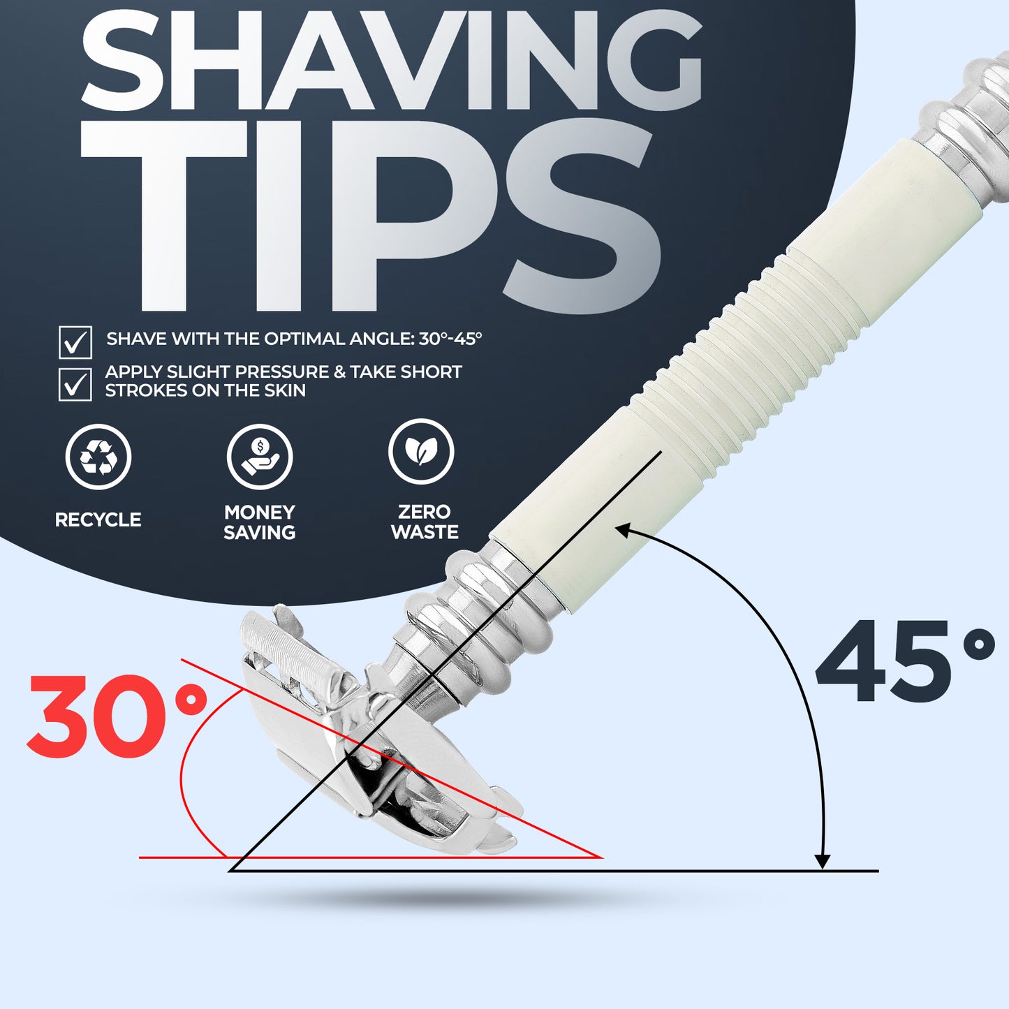 Butterfly Safety Razor Ivory