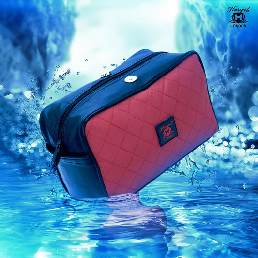 Haryali London Red Toiletry Travel Bag