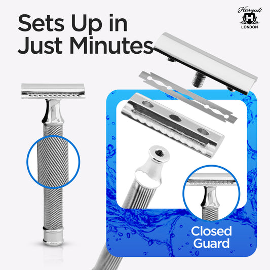 Double Edge Razor Stainless Steel Lines