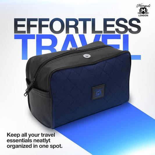 Blue Toiletry Travel Bag By Haryali London