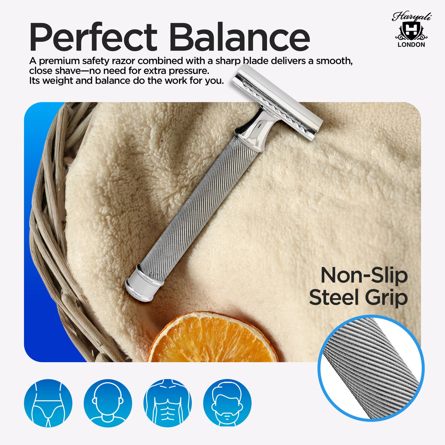 Double Edge Razor Stainless Steel Lines