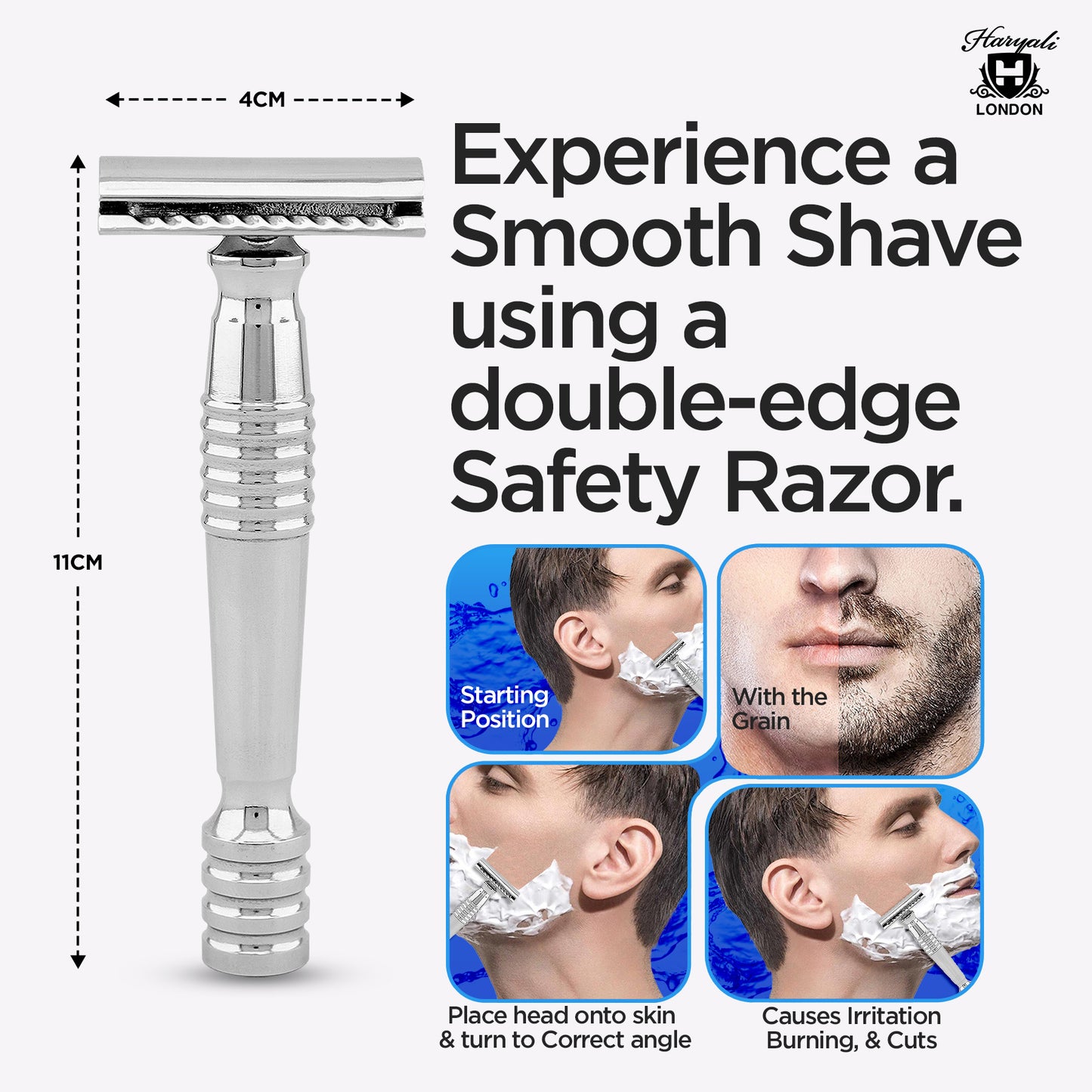 Double Edge Razor Stainless Steel Heavy