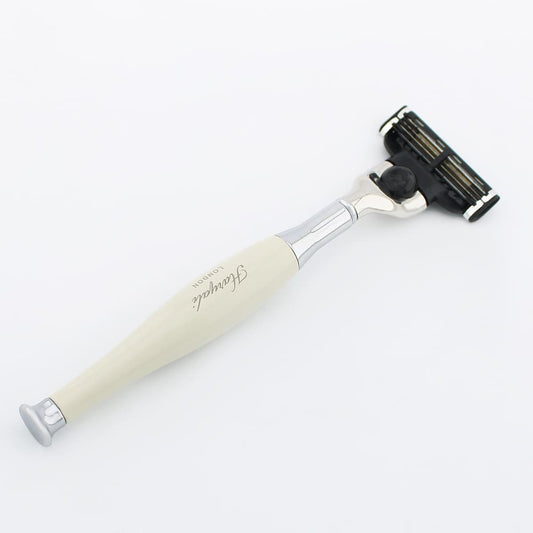 Haryali's Tandoori 3 Edge Shaving Razor - Ivory Color