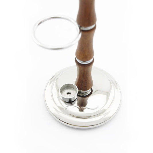 Dual Shaving Stand in Wood