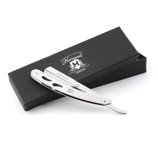 Haryali's Cut Throat Razor - Steel Handle - HARYALI LONDON