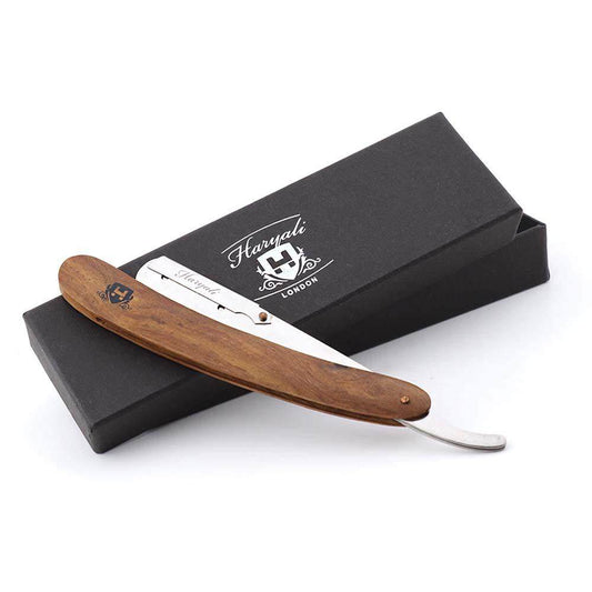 Haryali's Wood Cut Throat Razor - HARYALI LONDON