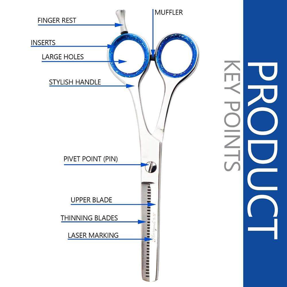 Thinning Cutting Scissors Barber Hair Texturing Shears - HARYALI LONDON