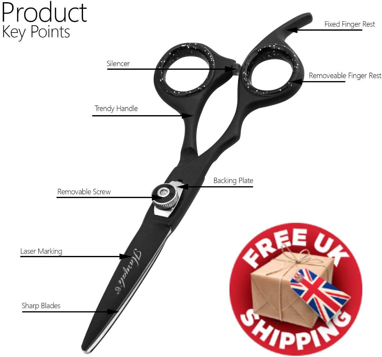Hairdressing Thinning Hair Cutting Hairdresser Scissors Set - HARYALI LONDON