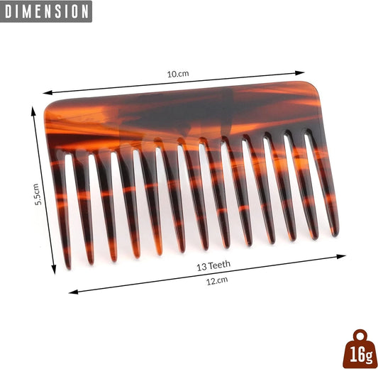 Small Pocket Detangling Wide Tooth Rake Hair Comb - HARYALI LONDON