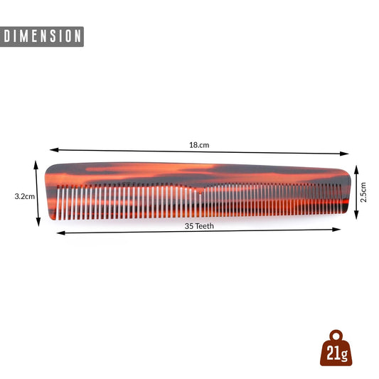 Tortoise Shell Hair Styling Antistatic Barber Comb - HARYALI LONDON