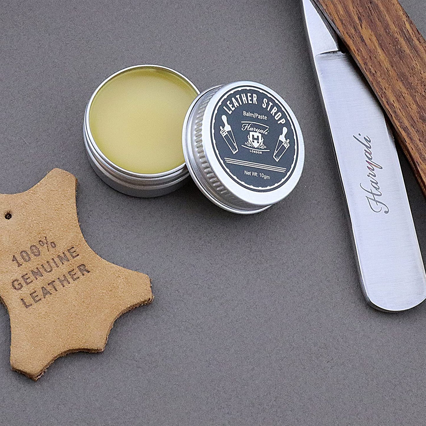 Haryali's Straight Razor Set - Wood Handle