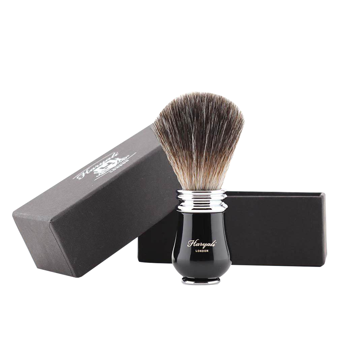 Vegan Black Hair Shaving Brushes