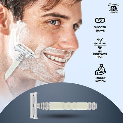 Butterfly Safety Razor Ivory - HARYALI LONDON