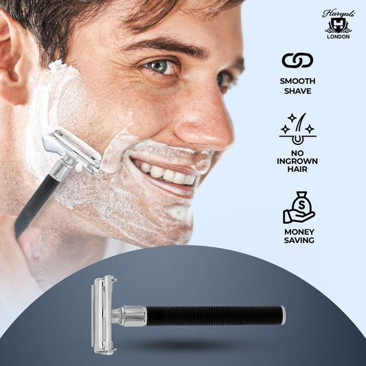 Haryali's Butterfly Safety Razor - Black