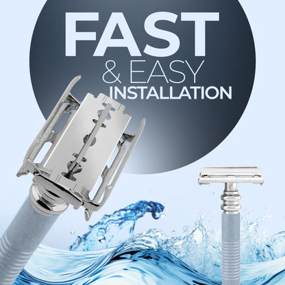 Butterfly Safety Razor Grey - HARYALI LONDON