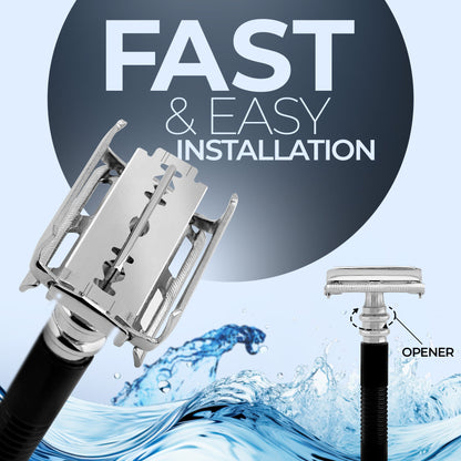 Butterfly Safety Razor Black - HARYALI LONDON