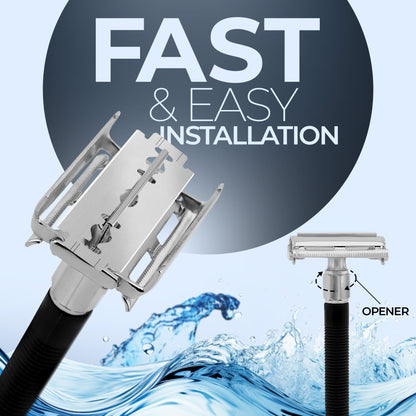 Haryali's Butterfly Safety Razor - Black