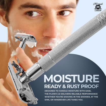 Haryali's Butterfly Safety Razor - Steel Handle - HARYALI LONDON
