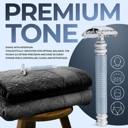 Butterfly Safety Razor Grey - HARYALI LONDON