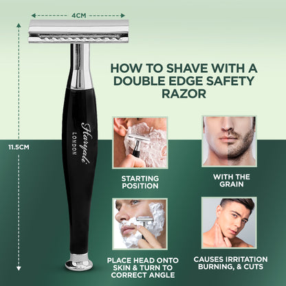 Haryalis Tandoori-Sicherheitsrasierer – Schwarz