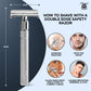 Haryali's Butterfly Safety Razor - Steel Handle
