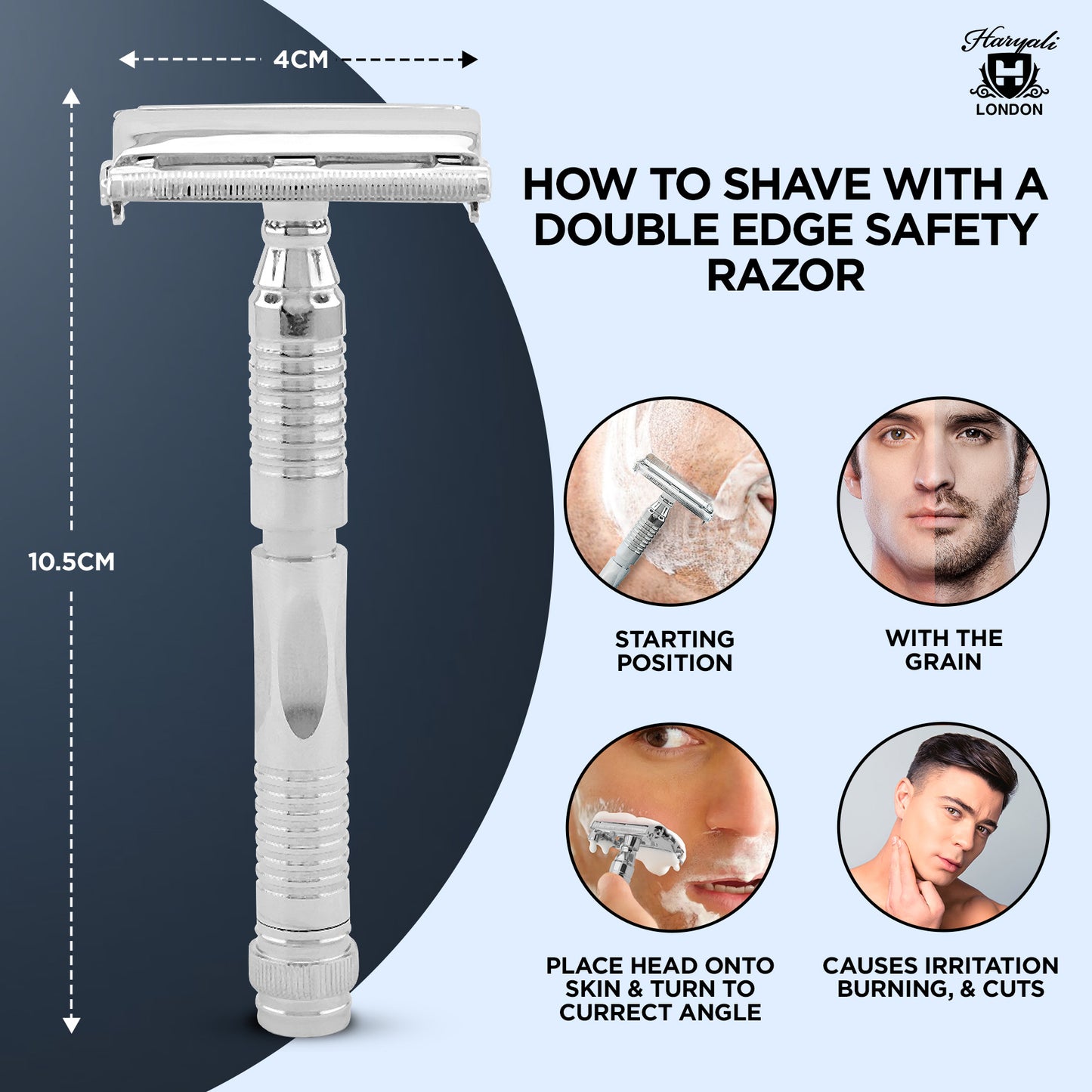 Butterfly Safety Razor Stainless Steel Cross-stitch
