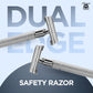 Haryali's Butterfly Safety Razor - Steel Handle