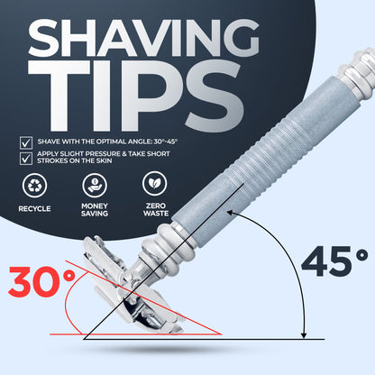 Butterfly Safety Razor Grey - HARYALI LONDON