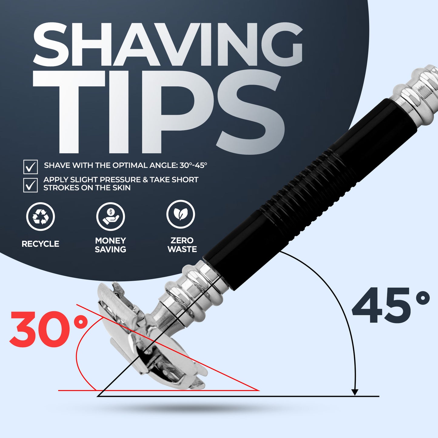 Butterfly Safety Razor Black