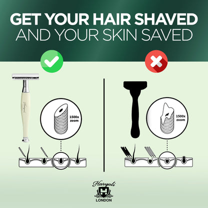 Haryali's Tandoori Safety Razor - Ivory Color - HARYALI LONDON