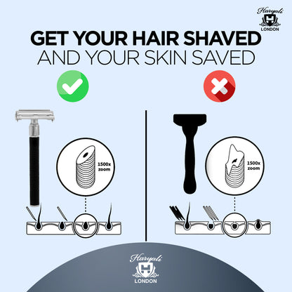 Haryali's Butterfly Safety Razor - Black