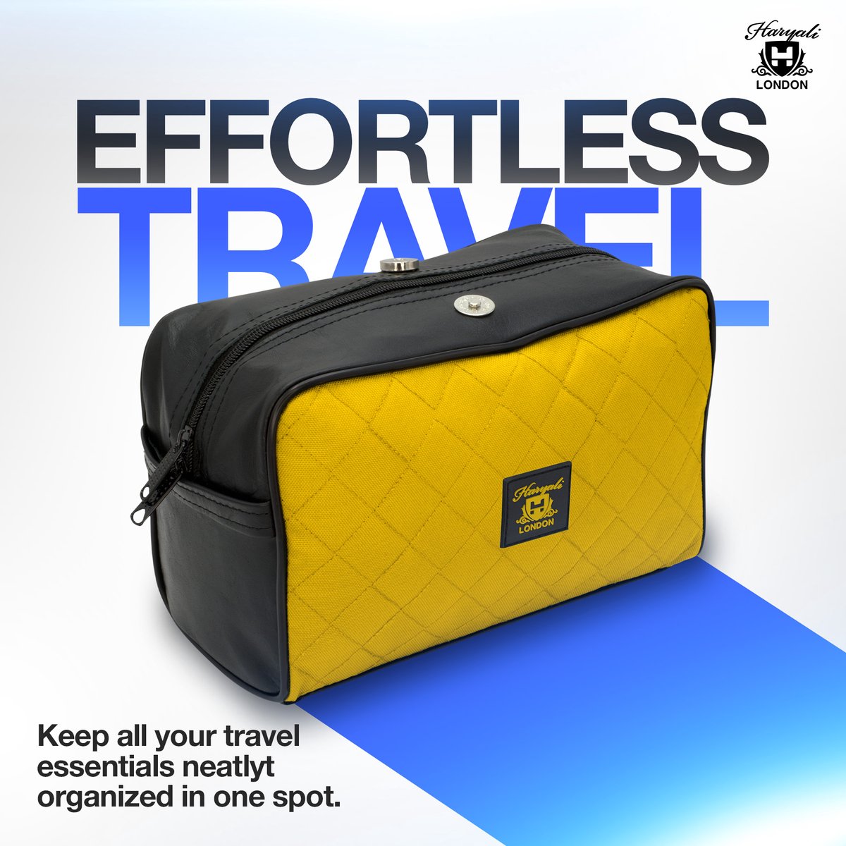 Yellow Colored Toiletry Travel Bag