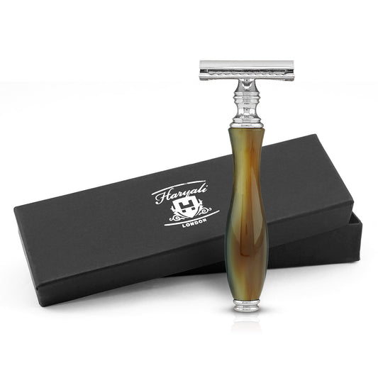 Haryali's Safety Razor - Buffalo Horn Imitation