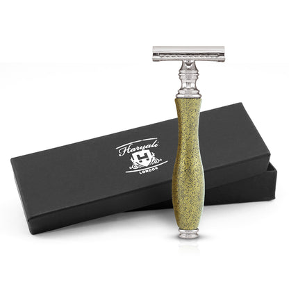 Haryali's Antiker Rasierhobel mit Doppelklinge – Gold