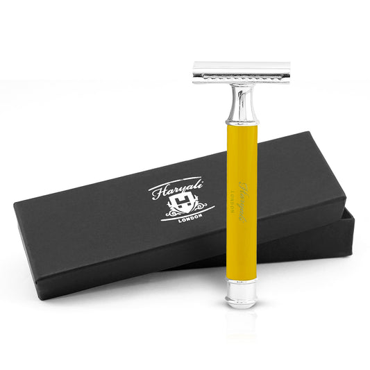Haryali's Round Safety Razor - Yellow