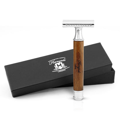 Haryali Double Edge Razor Titan Wood