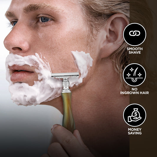 Haryali's Safety Razor - Buffalo Horn Imitation