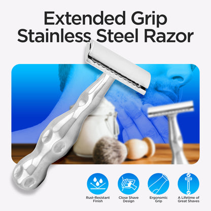 Double Edge Razor Stainless Steel Vase Shape