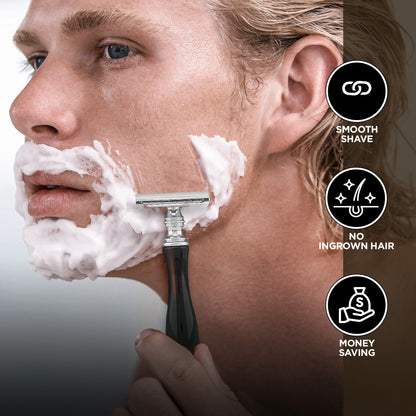 Haryali's Safety razor - Black Red