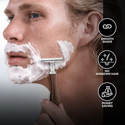 Haryalis antiker Sicherheitsrasierer – Kastanienbraun