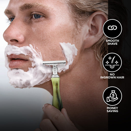 Haryali's Safety Razor - Tortoise Horn Imitation