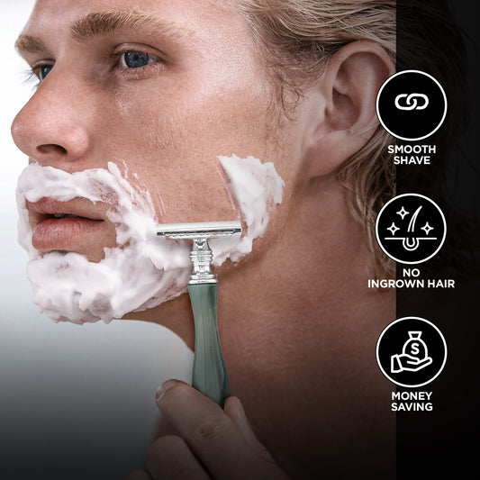 Haryali's Double Edge Safety Razor - Blue