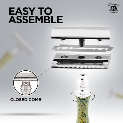 Haryali's Antiker Rasierhobel mit Doppelklinge – Gold