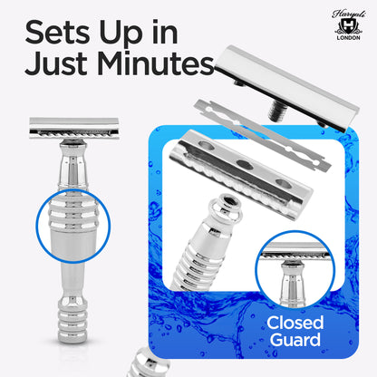 Double Edge Razor Stainless Steel Heavy - HARYALI LONDON