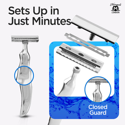 Double Edge Razor Stainless Steel Wavy