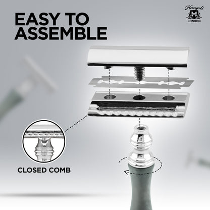 Haryali' Safety Razor - Black Green