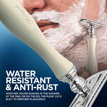 Haryali's Rasierhobel mit Doppelklinge – Elfenbein