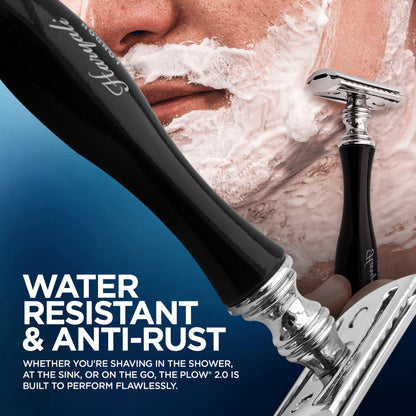 Haryali's Rasierhobel mit Doppelklinge – Schwarz